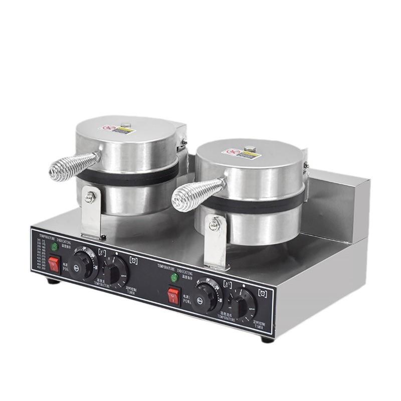 Cross-border hot selling double-head waffle oven, commercial waffle maker, heart-shaped electric heating pancake machine, commercial waffle maker, electric pancake stall