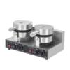 Cross-border hot selling double-head waffle oven, commercial waffle maker, heart-shaped electric heating pancake machine, commercial waffle maker, electric pancake stall