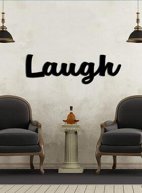 Laugh金属墙艺术 13 长 X 4 高家居客厅室内装饰金属艺术复古金属