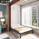 Modern simple balcony living room invisible bed single person down and rolling multifunctional wall bed against wall folding bed cabinet CH-907