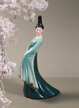 新中式创意只此青绿艺术摆件轻奢家居客厅酒柜装饰品摆设乔迁礼物