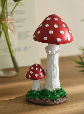 户外仿真蘑菇摆件别墅园林景观雕塑小品花园庭院幼儿园植物装饰