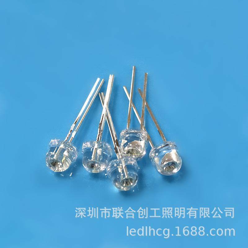 5mm草帽红光灯珠绿光灯珠蓝光灯珠黄光f5草帽红灯绿灯蓝灯黄灯 - 图2