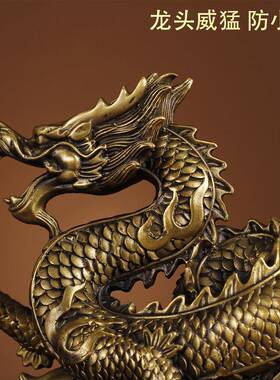 厂家铜龙摆件工艺品汉龙龙腾四海送礼工艺品