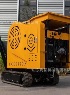 HTJC430履带自走式碎石机工地混凝土块矿山石料鄂式站架式破碎机