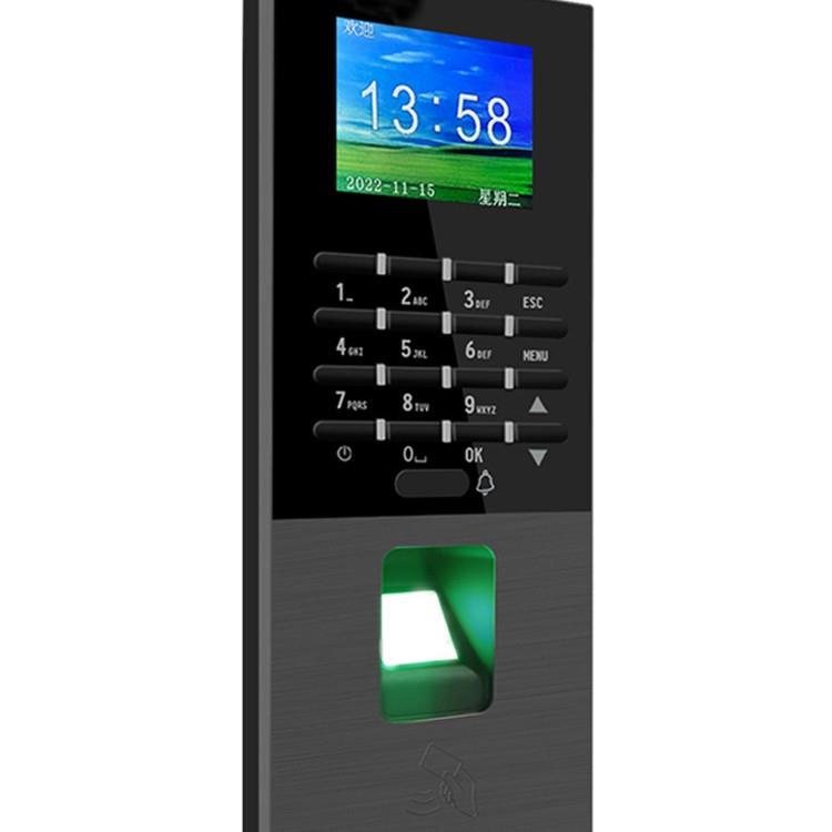 Fingerprint access control machine, time and attendance all-in-one office electronic access control lock punch card machine glass door electric plug lock card swipe machine