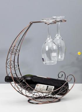 酒杯架酒柜装饰品摆件时尚创意结婚礼物家用样板间现代简约工艺品