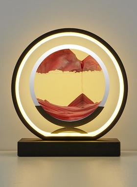 流沙画摆件创意艺术沙漏家居客厅办公室解压轻奢装饰结婚生日礼物