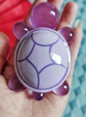 8.6cm龟太爷可爱小乌龟树脂夜光发光巨无霸水晶网红饰品车载摆件