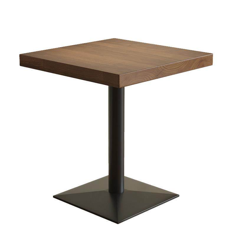 实木清吧餐桌椅组合餐饮汉堡甜品店正方形圆形双人小四方单腿桌子,淘宝优惠券,粉丝福利购,淘宝优惠卷