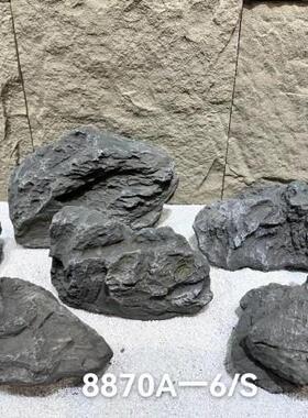 仿雪件浪石真切片室内假山商造景场橱窗酒店展厅装饰摆HE-65仿真