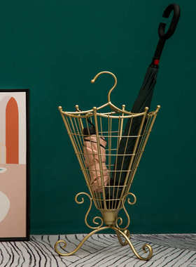 北欧创意雨伞架酒店家居进门玄关置物架雨具收纳架客厅沥水架摆