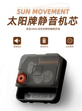 挂钟客厅家用2026新款大气餐厅免打孔静表音创意钟时ZSF0217挂墙