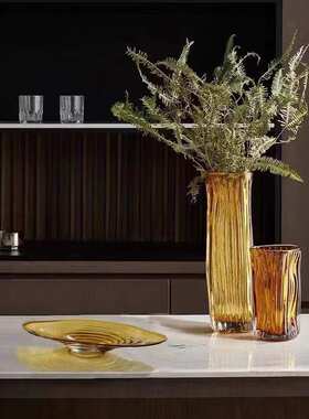 现代宴赏轻奢酒店前台水纹环形样板房间客厅百搭家居摆件装饰品