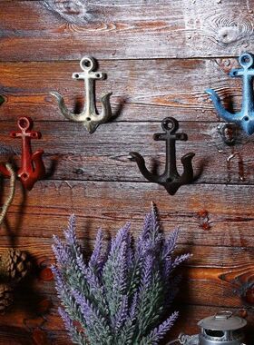 新款直销复古铁锚挂钩 粗砾质感 铁艺装饰品墙饰咖啡馆橱窗装饰拍