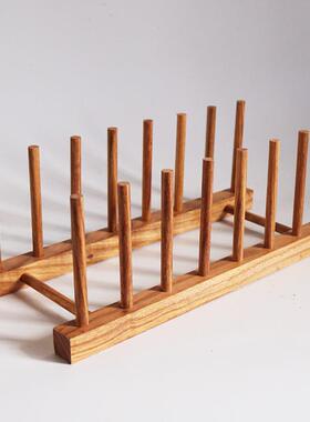 新款直销花梨木陶瓷盘架碗盆七子实木茶饼架普洱茶架子托支架多层