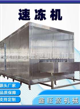 莴笋片侧吹风式速冻机商用大型隧道式冰块速冻机果蔬速冻设备厂家