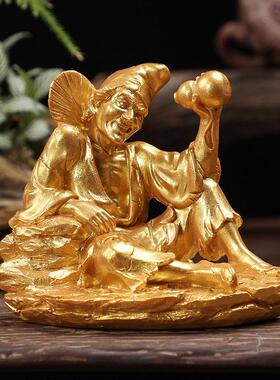 汽车摆件车内饰品创意摇头济公中控台车载装饰车上家居禅意男士女