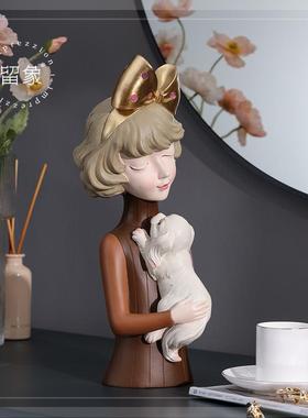 留象泡泡女孩家居饰品客厅桌面电视柜装饰品玄关摆件乔迁新居礼品