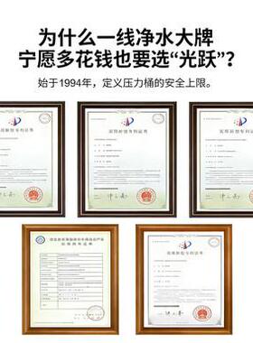 光跃水器压桶家用透厨房直压力桶力饮反渗净纯水机高压储水罐过滤