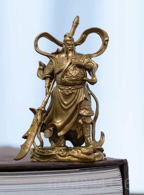 正品关摆件客厅二爷伽蓝菩关萨武财装神关羽铜像神像公司家居饰公