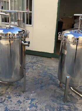 不锈钢304袋式过滤器化工原料催化剂过滤设备工业款摇臂6袋过滤机