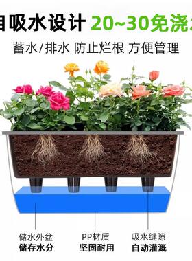 户外道路护栏绿化工程长方形花箱马路桥梁悬挂式隔离长条马鞍花盆