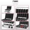 Commercial Internet celebrity electric heating five-grid chicken roll machine non-stick pan pancake machine street stall stainless steel snack equipment