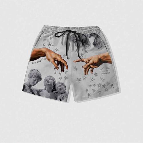 Regular Fit Creative Print Lounge Shorts Pajama Shorts - 图1