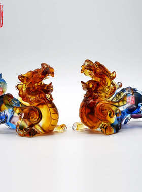 小号琉璃貔貅摆件公司开业礼品赠送客户纪念品摆件
