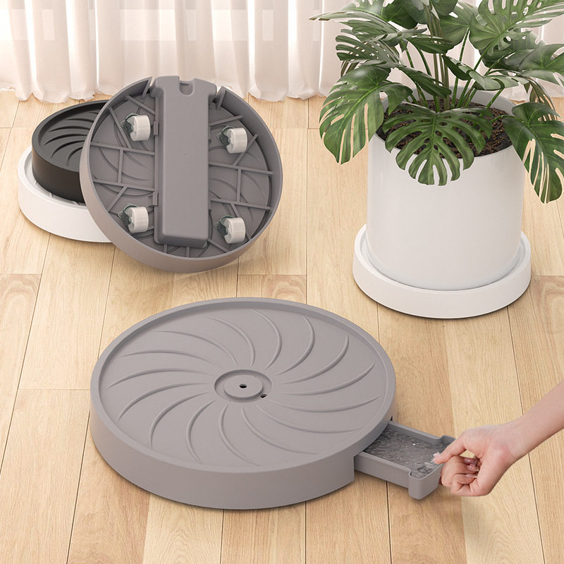 移动花盆托盘万向轮底座带隐形滚轮接水盘花架塑料花盘垫绿植底托,淘宝优惠券,粉丝福利购,淘宝优惠卷