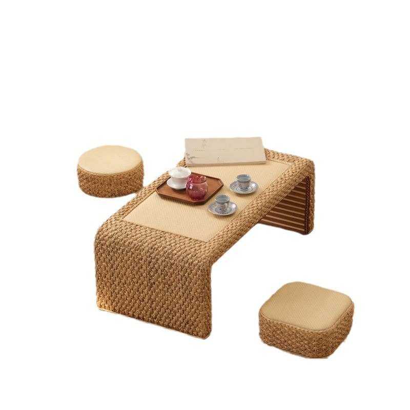 藤编榻榻米茶桌阳台矮桌飘窗窗桌茶几日式家用炕桌禅意地台小桌子,淘宝优惠券,粉丝福利购,淘宝优惠卷