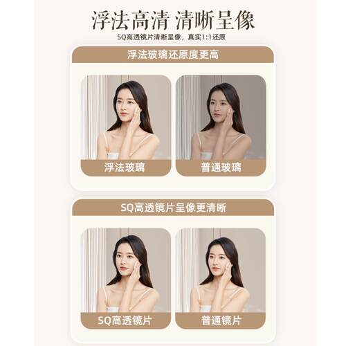 全身镜穿衣落地镜子家用简约壁挂贴墙网红女生卧室化妆挂墙试衣镜 - 图0