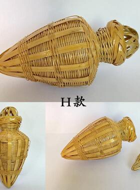 包邮竹编装蚱蜢蚂蚱螽斯蛐蛐蟋蟀昆虫有盖笼画 画眉鸟笼配件笼子