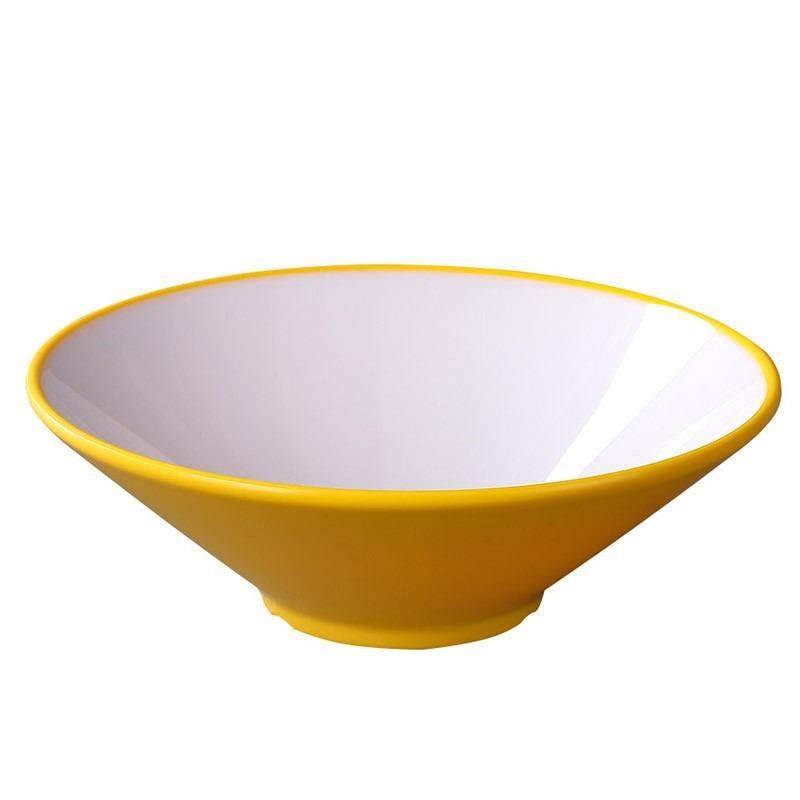 密胺斗笠碗中式面 面馆拉面 面碗北欧餐具商用麻辣烫碗大号双色螺,淘宝优惠券,粉丝福利购,淘宝优惠卷