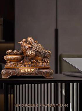 招财进宝聚宝盆金蟾摆件金蝉蟾蜍客厅办公室前台装饰店铺开业礼品