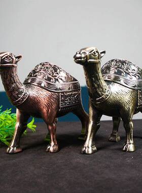 金属工艺品电镀龙龟烟灰缸马上有钱狮子王金蟾神鹿烟灰缸装饰工艺