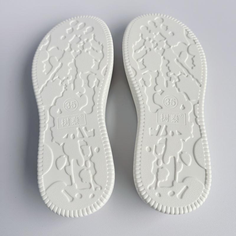 新款手工PU小高台底 手工牛筋底勾冰条线粗线鞋底 内增高小白鞋底 - 图2