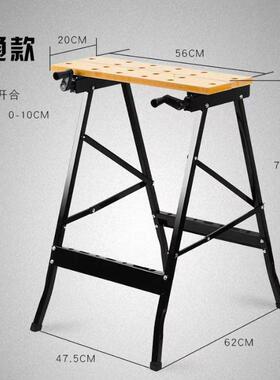 多功能木工工作台折叠操作锯台倒装翻转工具木工桌子折叠桌子锯马