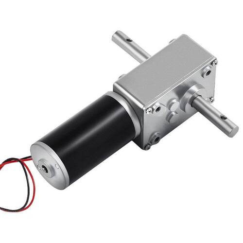 5840-31ZY微型直流减速电机涡轮蜗杆低速调速小马达12v24v双出轴 - 图3