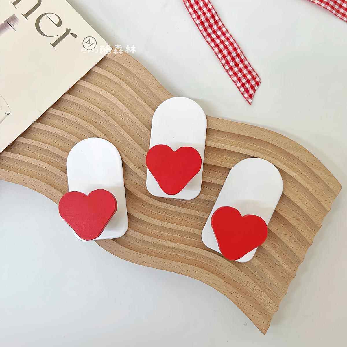 韩风少女心高颜值爱心入户门后挂钩强力压克力胶墙壁免打孔黏钩,淘宝优惠券,粉丝福利购,淘宝优惠卷