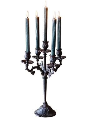 复古铁艺做旧烛台浪漫烛光晚餐圣诞婚礼生日西餐拍照摆件家居饰品