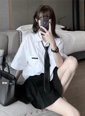 ins韩版男女士ktv发型师窄领带5c