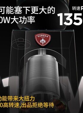补贴15%]EUREKA PISA65尤里卡意式手冲咖啡小型单剂量电动磨豆机