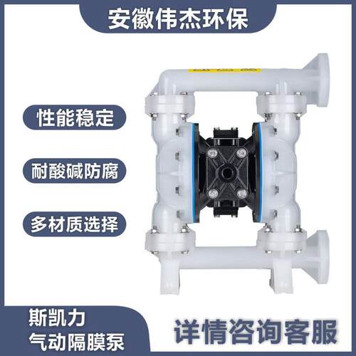 Skylink气动隔膜泵PS系列塑料泵耐化学腐蚀高粘度输送化工 - 图3