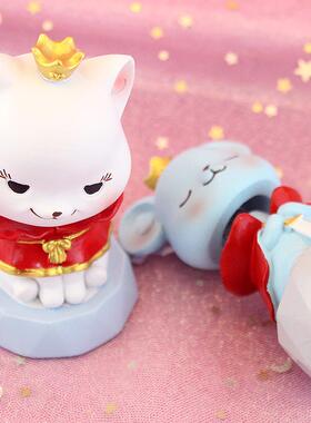 新款直销可爱老鼠摇头摆件车载女生车内汽车饰品猫咪创意生日蛋糕