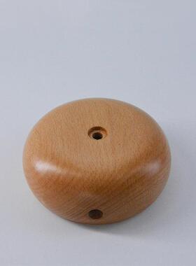 大森林蜡烛橡胶木底座 圆形花瓶灯饰配件 3D台灯磨削配件厂价