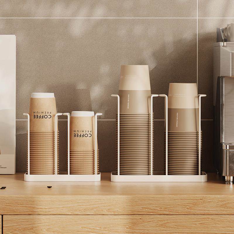 Disposable cup cup taker, good-looking and large-sized, universal plastic paper cup holder, desktop storage rack, commercial