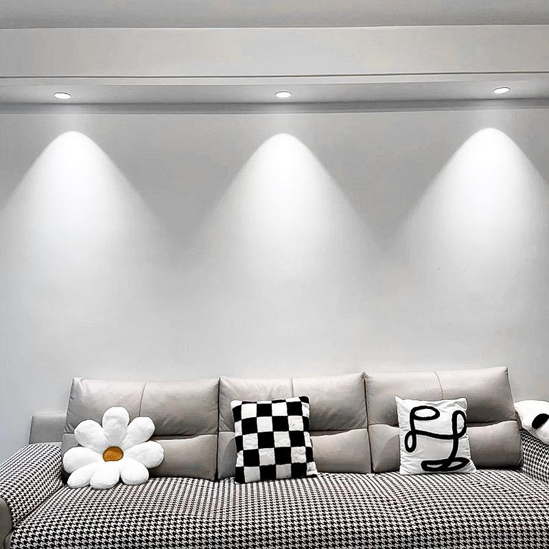 Cob spotlight recessed deep cup anti-glare hill full spectrum deep cup anti-glare spotted living room ceiling light
