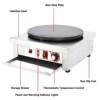 Factory direct selling price Western kitchen commercial pancake stove tabletop pancake fruit electromechanical pancake pan hand-caught pancake crepe